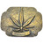 Retro Vintage 1970s La Venta Columbian Marijuana Strain Belt Buckle Hall of Fame
