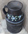 Small Antique Milk Can Pail with Handle Hand-Painted Flowers Cream Jug