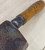 Antique Signed Wood Handled Meat Cleaver Butcher Knife with 6 Inch Blade