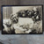 Antique Post Mortem Photograph of Baby Toddler in Casket Funeral Home w/ Flowers