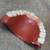 Antique Estate Upper Dentures w/ Gold Tooth Crown Vintage False Teeth