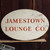 Vintage Oval Jamestown Lounge Co. Furniture Advertising Sign Hand-Lettered