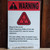 High Radio Frequency Levels Vintage Retired Warning Caution Metal Sign