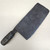 Antique Chinese Asian Primitive Meat Cleaver Butcher Knife Kitchen Wood Handled