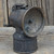 Well Used Justrite Brass Carbide Coal Miner Helmet Light Antique Mining Lamp