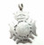 Antique 1905 Hallmarked HH Sterling Silver Pocket Watch Fob Unengraved English