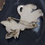 Vintage Cute Sterling Silver Comical Kitty Cat Bow Brooch .925 Laton Mexico Pin