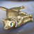 Vintage Retro Metropolitan Museum of Art Gold Tone Kitty Cat Figural Brooch Pin