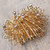 Vintage Mid-Century Modern MCM Space Age Atomic Gold Tone Starburst Brooch Pin
