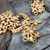 Vintage Monet Mid-Century Gold Plated Hinged Articulated Brooch Pin Earrings Set