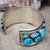 Vintage Spencer Sterling Silver Navajo Native American Turquoise Cuff Bracelet