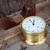 Vintage August Schatz & Sohne Royal Mariner Working Ship's Bell Clock w/ Key