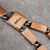 Mid-Century Vintage Renoir Copper Square Link Necklace & Clip-On Earrings Set