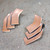 Mid-Century Vintage Renoir Copper Square Link Necklace & Clip-On Earrings Set