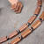 Mid-Century Vintage Renoir Copper Square Link Necklace & Clip-On Earrings Set