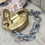 Vintage PCRR Brass Adlake Railroad Switch Lock Working Padlock w/ Matching Key