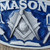 1988 Vintage Great American Buckle Co. Enameled Masonic Belt Buckle Mason Symbol
