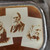 Antique Victorian Clear Glass Paperweight with Images American Poets Longfellow