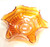 Vintage Unsigned Northwood Marigold Carnival Glass Ruffled Edge Art Glass Bowl