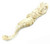 Antique Hand Carved Bone Snuff Coke Spoon w/ Figural Sea Horse Seahorse Handle