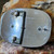 Vintage Chrome Western Style Belt Buckle w/ Carved Walking Liberty Eagle Coin