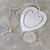 Antique F.E. Root Radio Headquarters Aluminum Heart Shaped Bookmark Corry, PA
