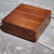 Antique Wood Cased Made in France Travel Compass Working Wooden Case