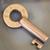 Antique Brass Pennsylvania Railroad PRR Train Switch Padlock Lock Key Only