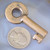 Antique B&O Railroad Burnished Brass Baltimore & Ohio Railroad Train Switch Lock Key