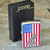 2002 Vintage Unfired Loyal Order of Moose Club LOOM American Flag Zippo Lighter