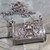 Antique Silver Miniature Figural Purse Shaped Necklace Pendant & Chain