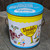 Vintage Shedd's Peanut Butter Mid-Century Advertising Tin Litho Can Pail Bucket