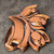 Vintage Renoir Signed Copper Mid-Century Tulips Flower Brooch Estate Jewelry Pin