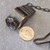 Large Old Vintage Heavy Brass Whistle Military Police Loud with Original Chain