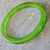 Antique Swirled Bright Green Bakelite Catalin Translucent Bangle Thin Bracelet