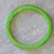 Antique Swirled Bright Green Bakelite Catalin Translucent Bangle Thin Bracelet