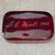 1903 Antique Personalized L.E. West Ruby Red Flash Glass Paperweight