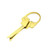 Vintage Patent Pending Brass House Key Shaped Roach Clip Cigarette Holder