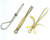 Lot of 3 Vintage 1970's Roach Clips Cigarette Holders Tobacco Clip Butterfly