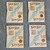 Lot of 4 Antique NOS Sen-Sen Confections Full Envelopes Candy Packs Early 1900's