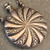 Antique Silver Plated Puffy Pinwheel Victorian Perfume Scent Bottle Pendant