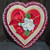 Whitman Chocolates Fancy Vintage Mid-Century Valentine Heart Shaped Candy Box