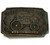 Vintage Brass Tone Belt Buckle Embossed Wells Fargo & Co. Advertising Carriage