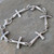 Robert Lee Morris RLM Studio Sterling Silver Cross Link Bracelet Crucifix .925