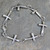 Robert Lee Morris RLM Studio Sterling Silver Cross Link Bracelet Crucifix .925