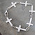Robert Lee Morris RLM Studio Sterling Silver Cross Link Bracelet Crucifix .925