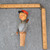 Vintage Anri Carved Mechanical Wooden Wine Bottle Stopper Man in Hat with Sign