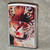 2004 Zippo Cigarette Lighter Chrome Case with Sublimated Tiger Graphics
