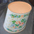 Retro Vintage Cheinco Tin Floral Print Litho Trash Can Waste Paper Garbage Roses