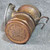 Antique Brass Auto-Lite Coal Miner's Carbide Light Mining Helmet Universal Lamp
